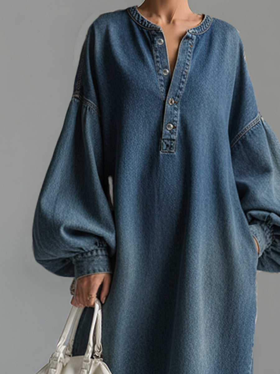 Anna-Berg | Blue Denim Evening Dress