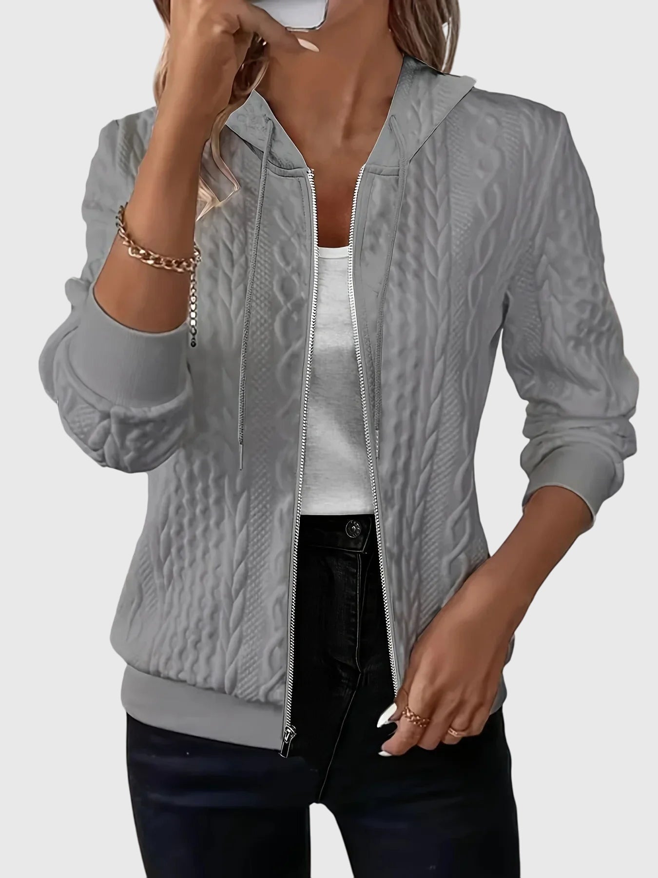 Anna-Berg | Hoodie with Zipper