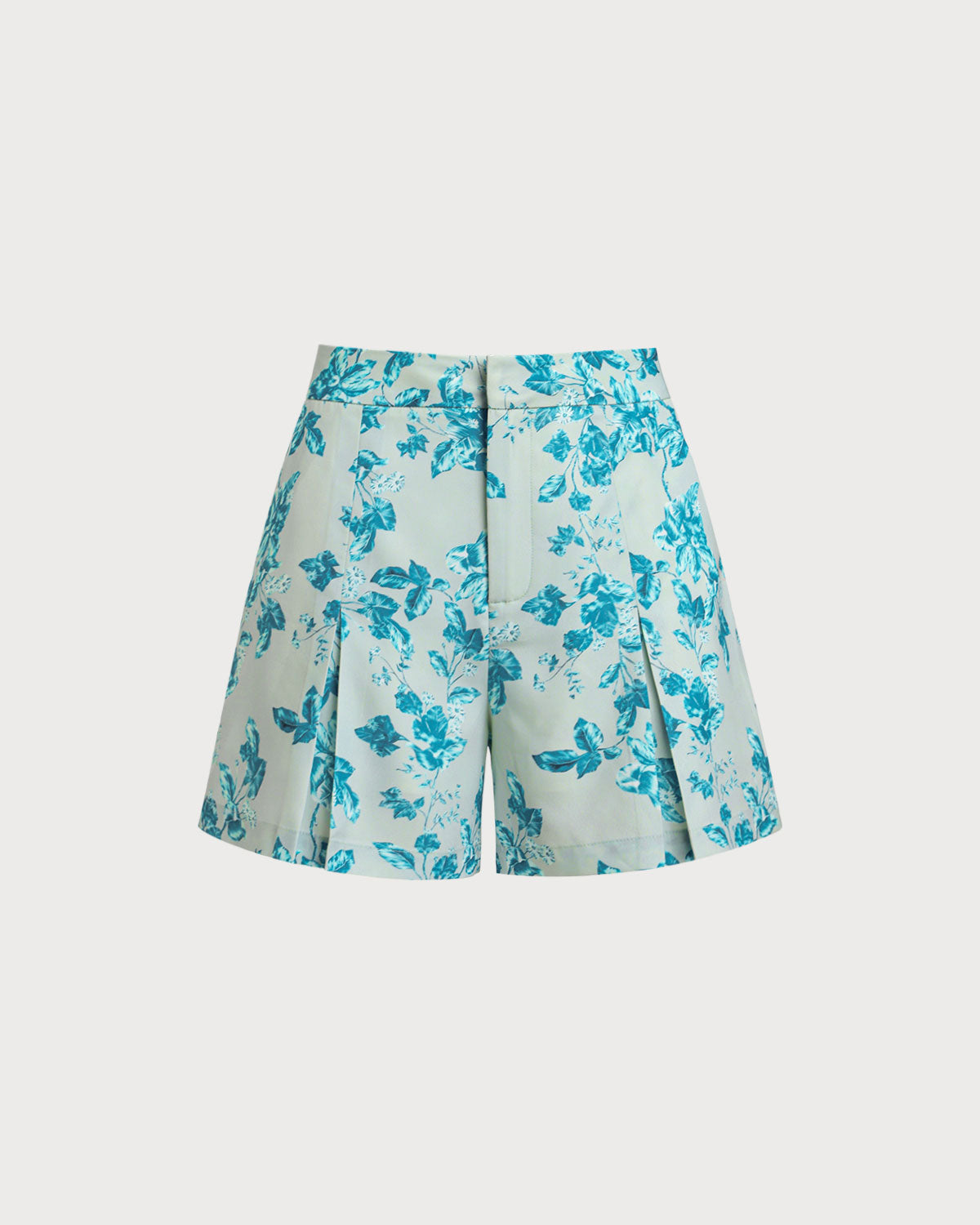 Anna-Berg | Floral Pocket Shorts for Women in Blue