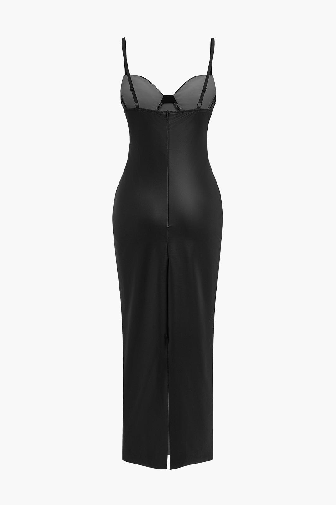 Anna-Berg | Statement Seductive Leather Maxi Dress – Sexy & Elegant