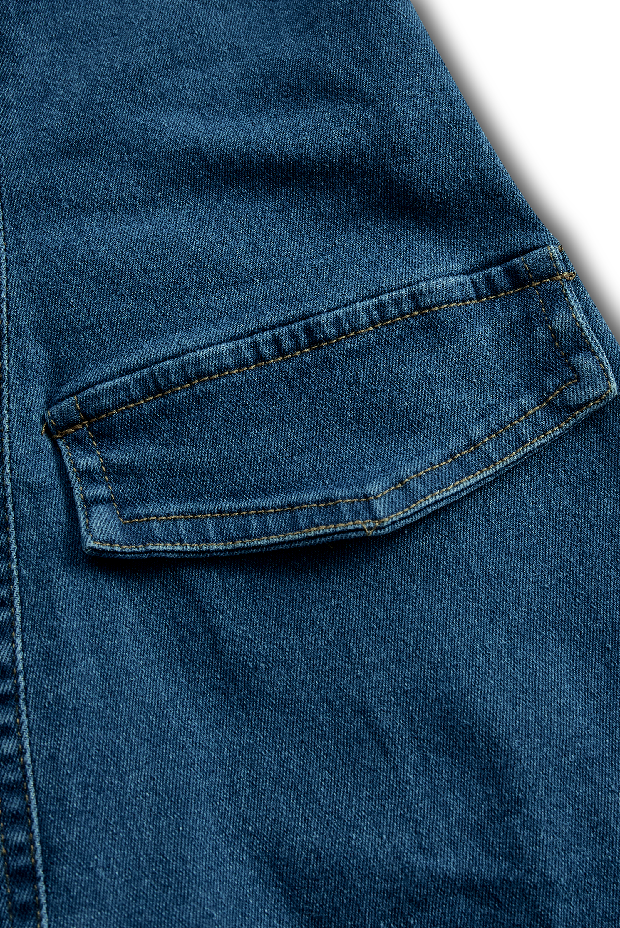 Anna-Berg | Vibrant Blue Halter Denim Mini Dress