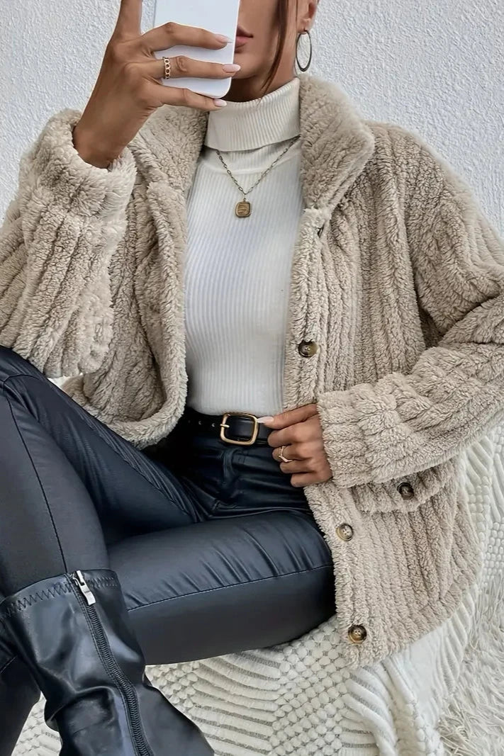 Anna-Berg | Double-Sided Velvet Cardigan