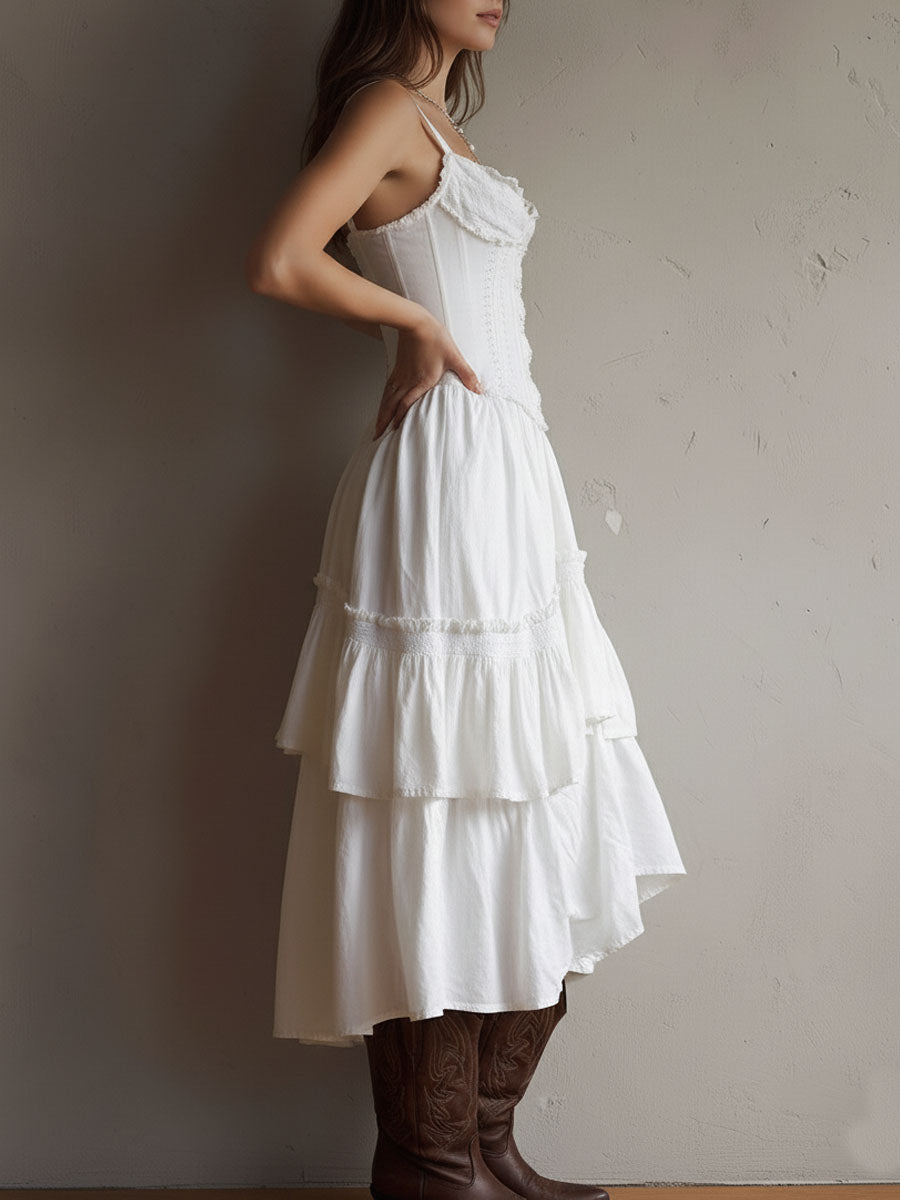 Anna-Berg | White Lace Casual Dress
