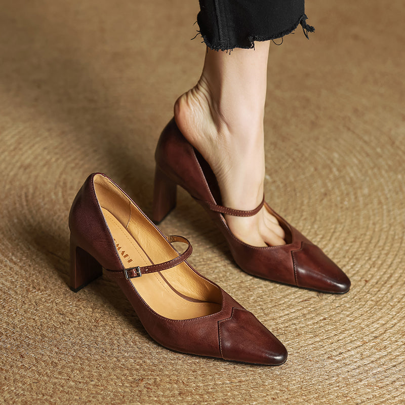 Anna-Berg | Genuine Leather Heels