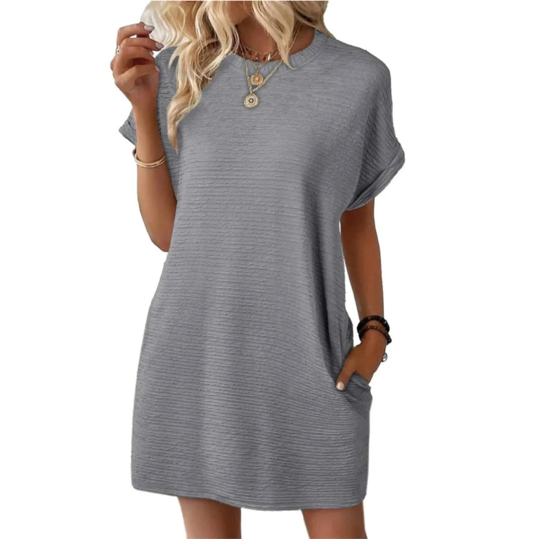 Anna-Berg | Elegant Casual Round Neck Summer Dress