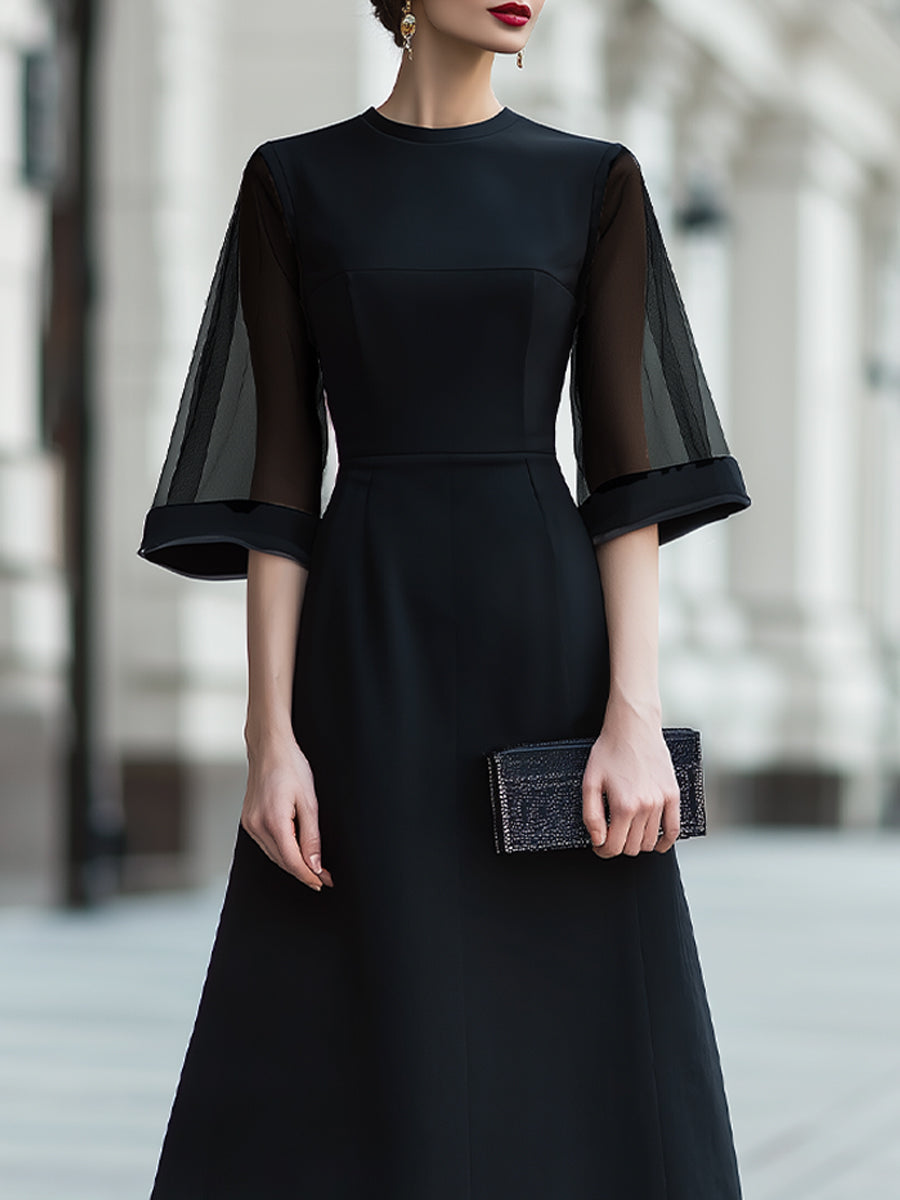 Anna-Berg | Sheer Sleeve Dress