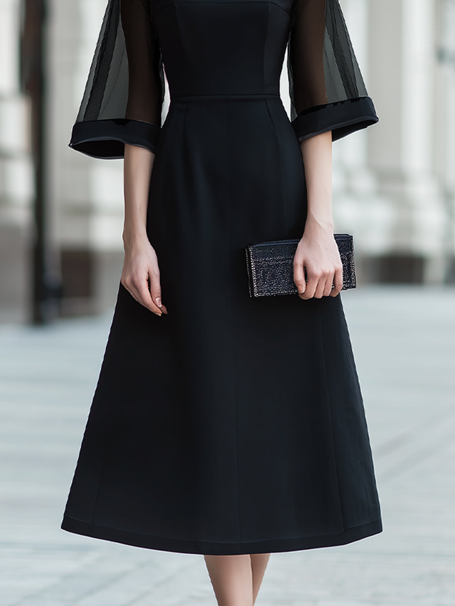 Anna-Berg | Sheer Sleeve Dress