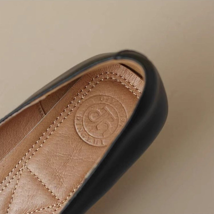 Anna-Berg | Elegant Pointed Toe Leather Heels