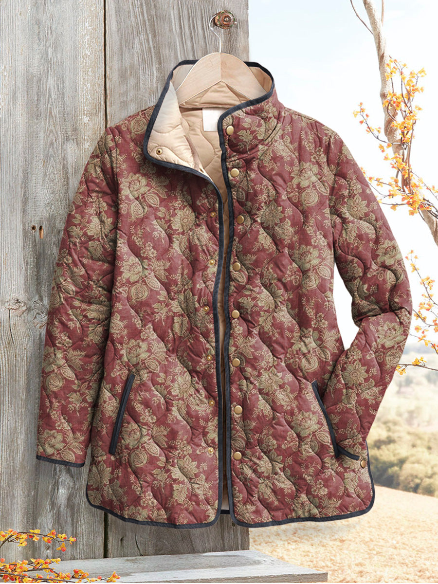 Anna-Berg | Women's Jacket, Retro Floral Print
