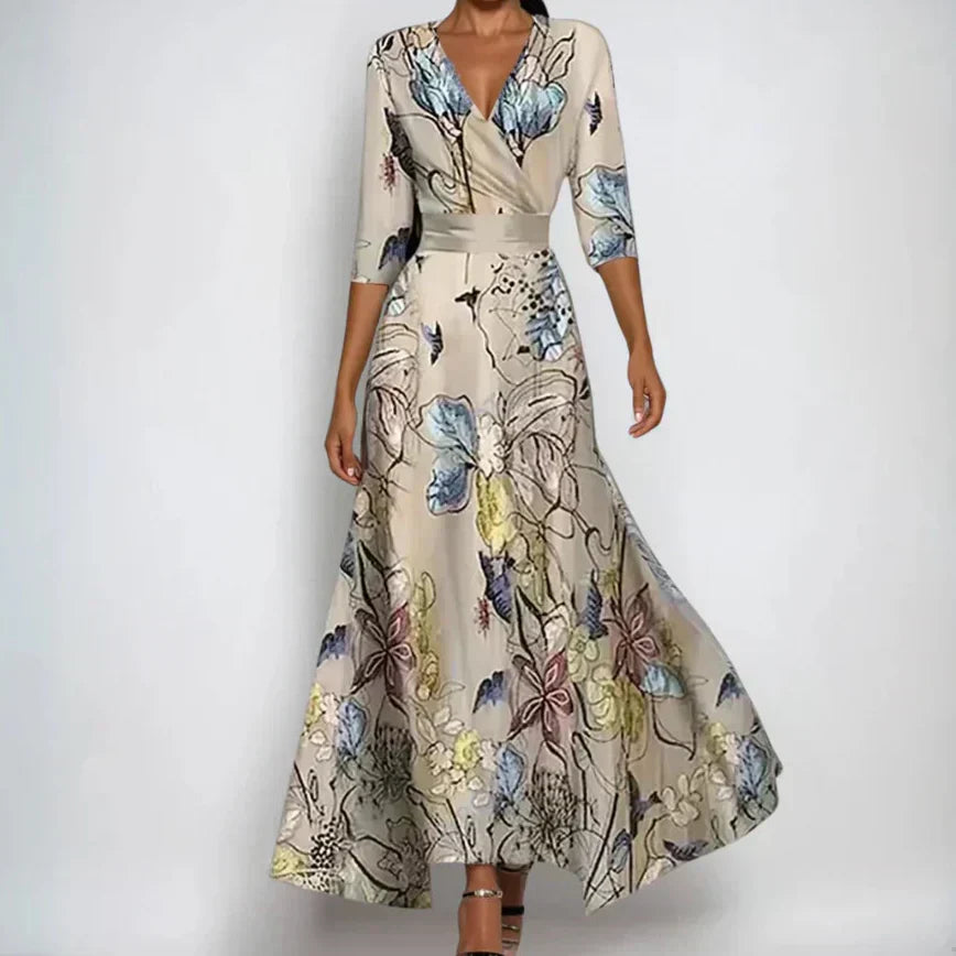Anna-Berg | Sculpted Luxurious Floral Dress for Every Occasion