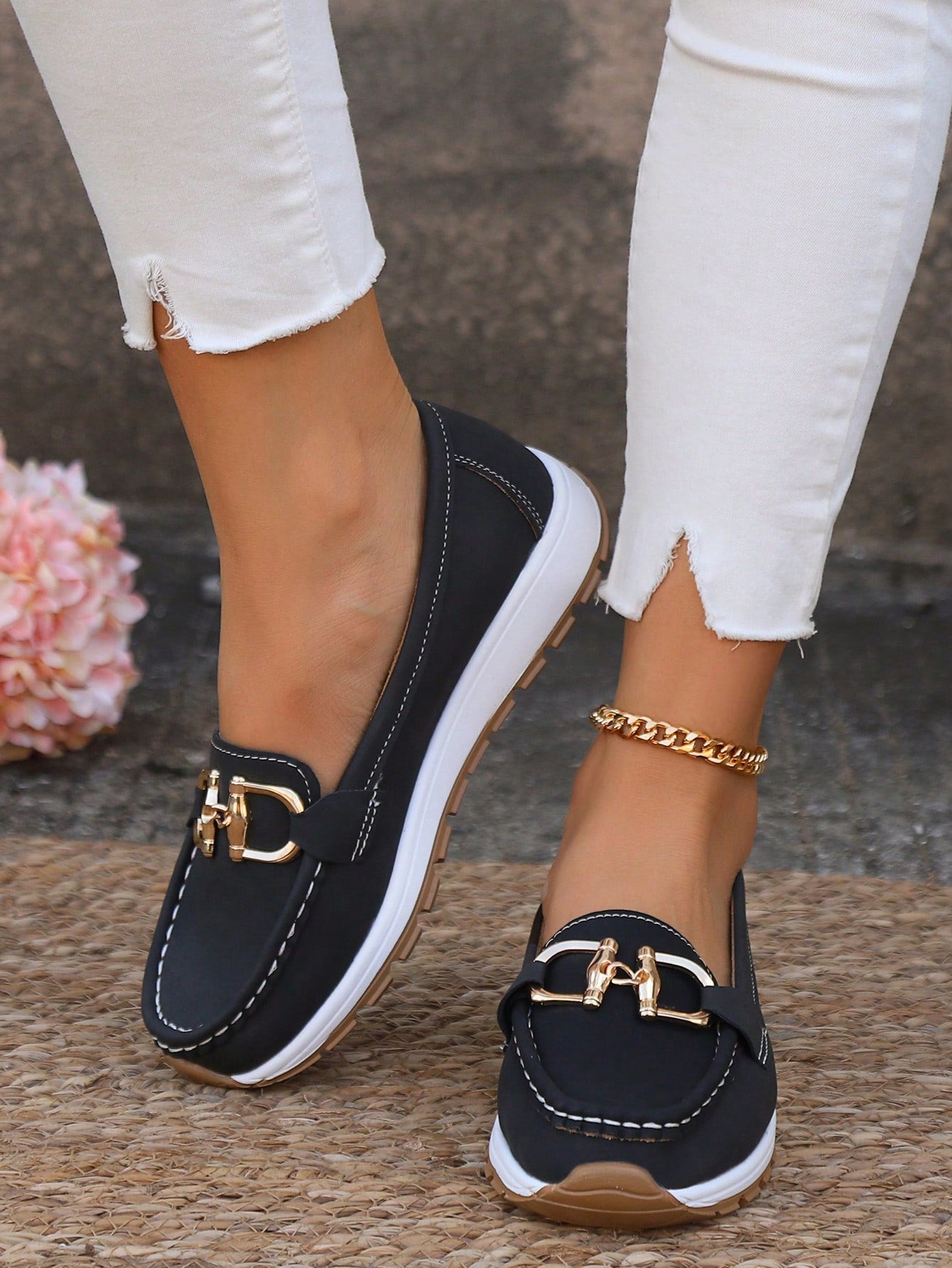 Anna-Berg | Flat Buckle Loafers