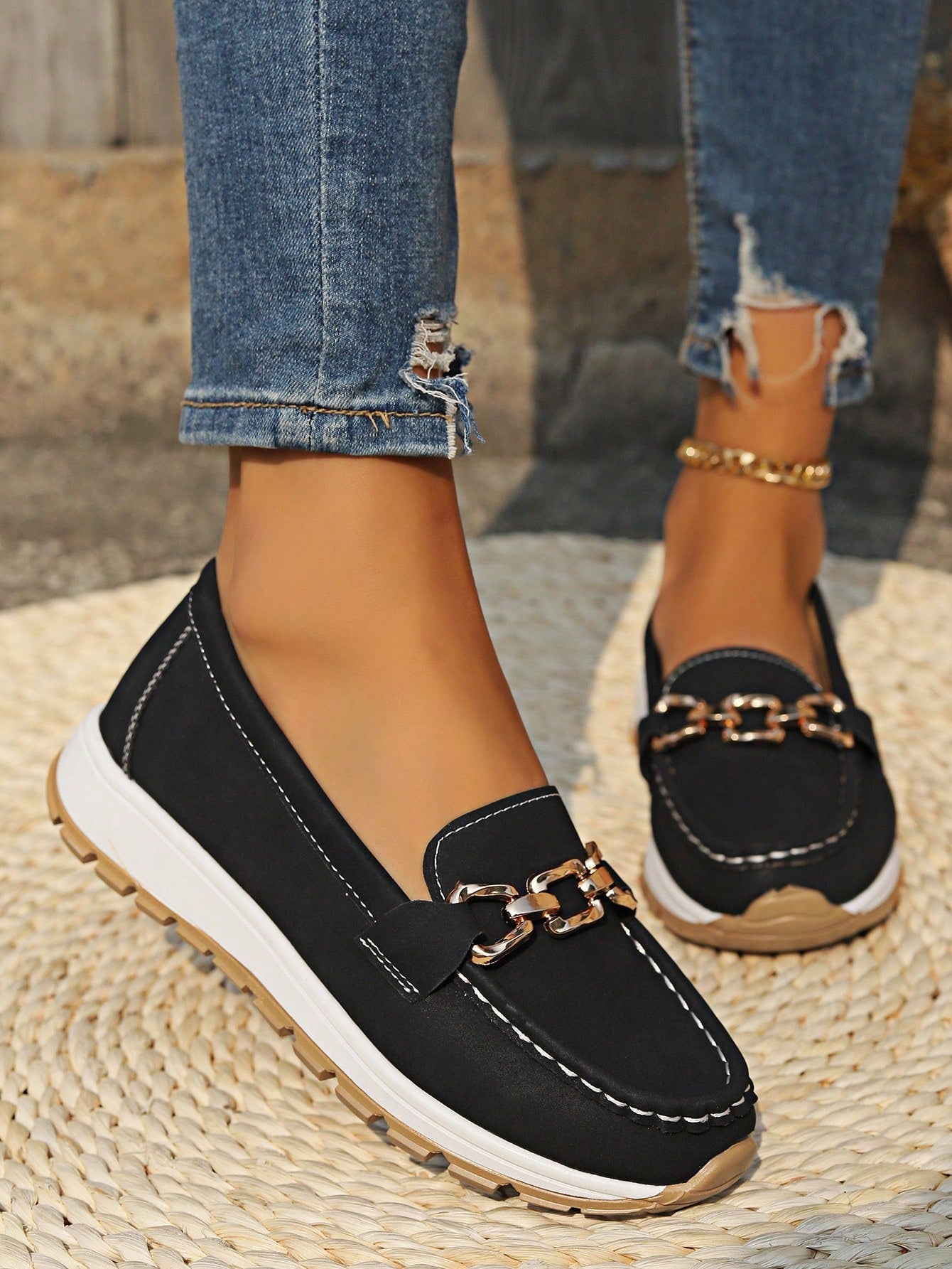 Anna-Berg | Flat Buckle Loafers