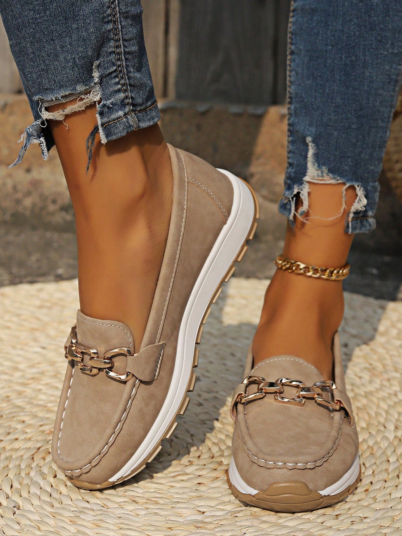 Anna-Berg | Flat Buckle Loafers
