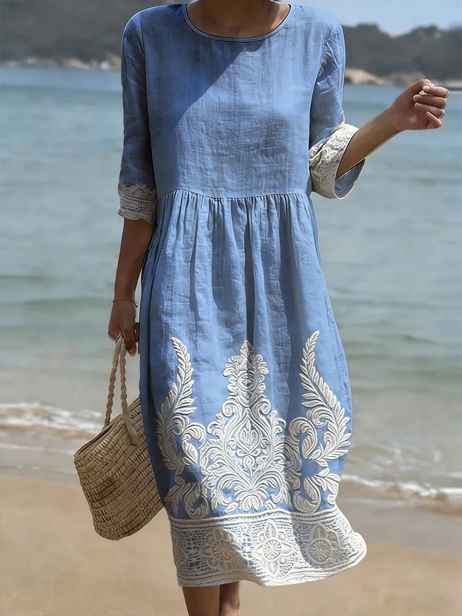 Anna-Berg | Chic Tiffany - Elegant Floral Dress