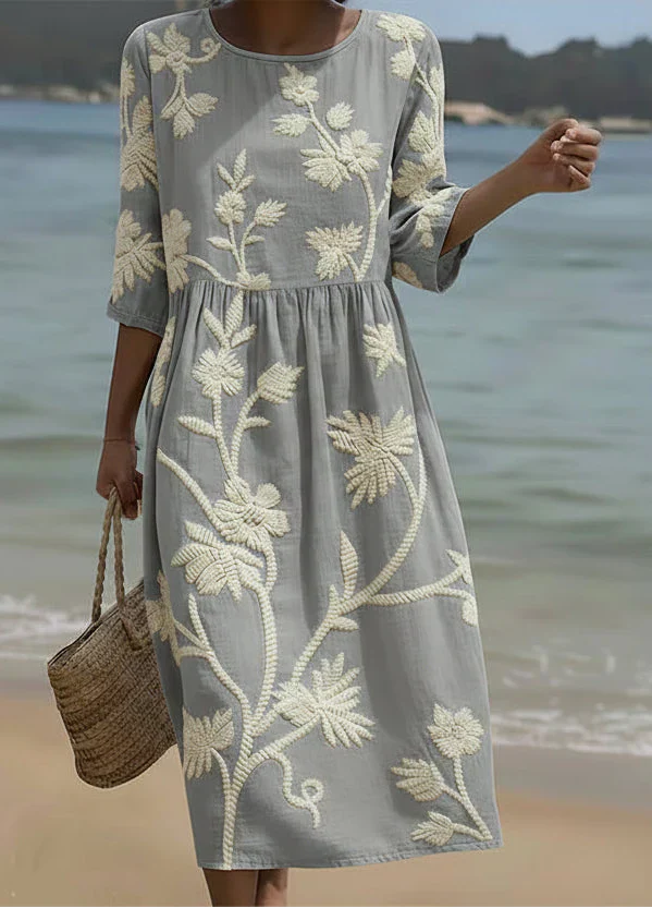 Anna-Berg | Sculpted Ashley - Elegant Floral Dress for Every Occasion