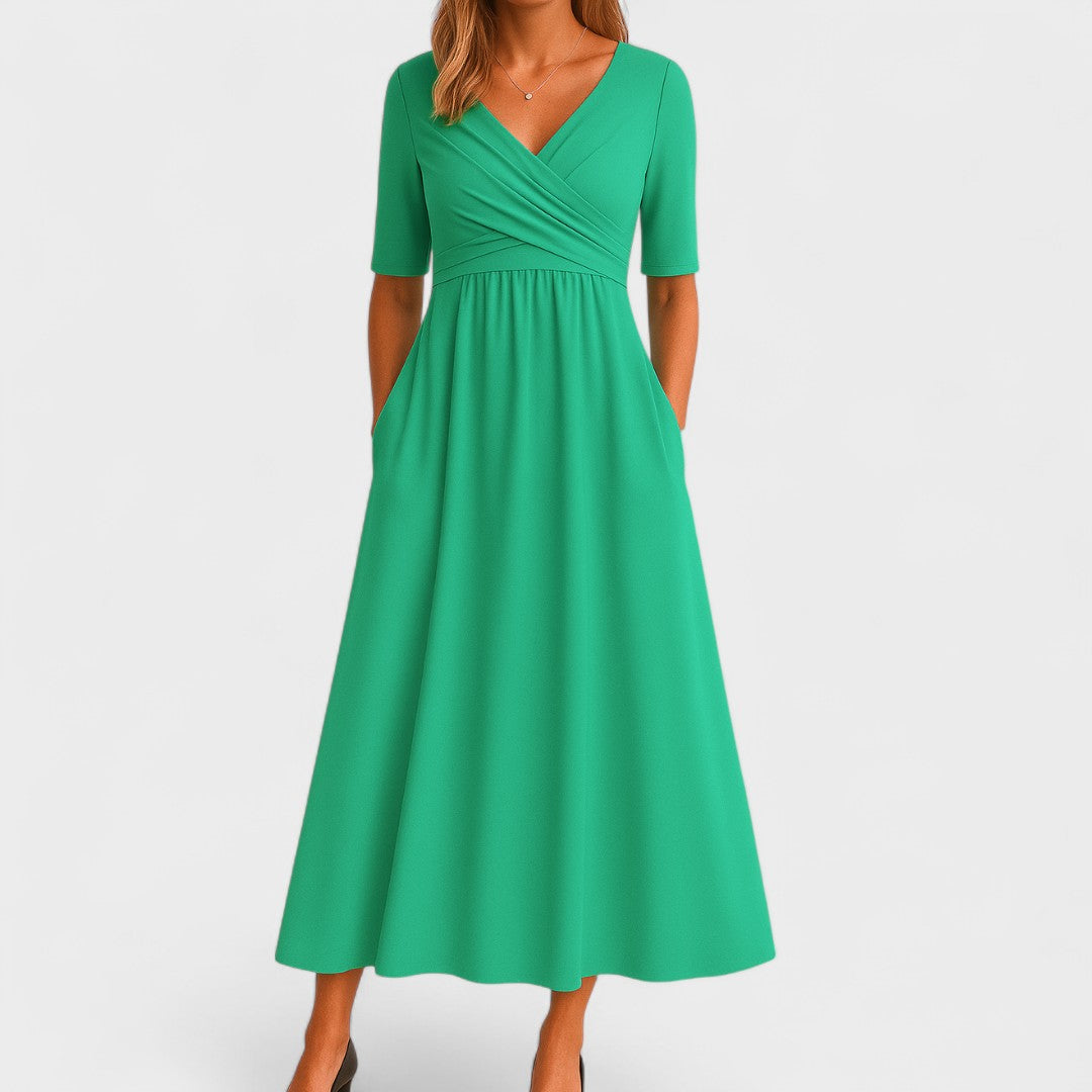Anna-Berg | Elegant Midi Dress for Effortless Elegance