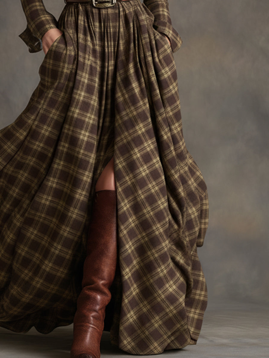 Anna-Berg | Brown Casual Dress