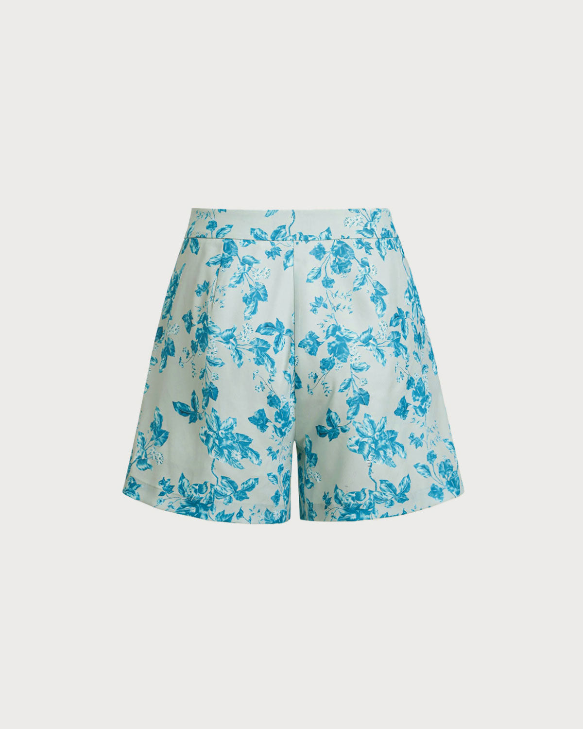 Anna-Berg | Floral Pocket Shorts for Women in Blue