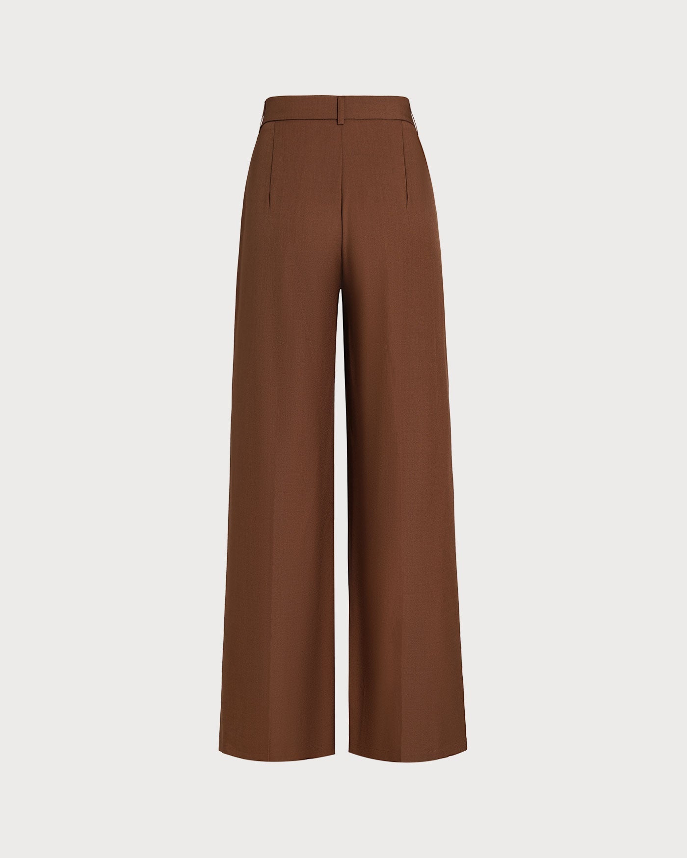 Anna-Berg | Natural Waisted Straight Pants for Women in Caramel