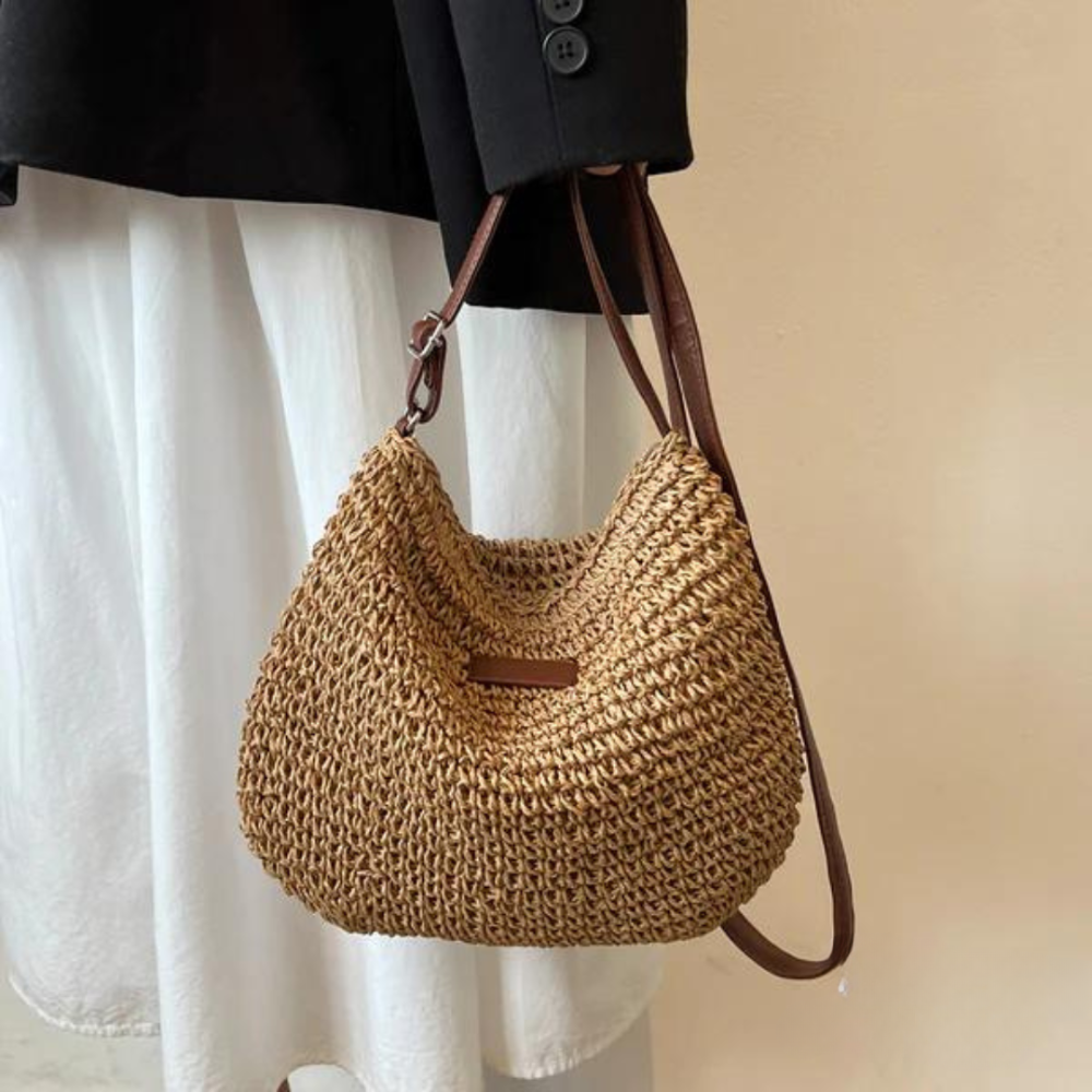 Anna-Berg | Classic Woven Style Shoulder Bag