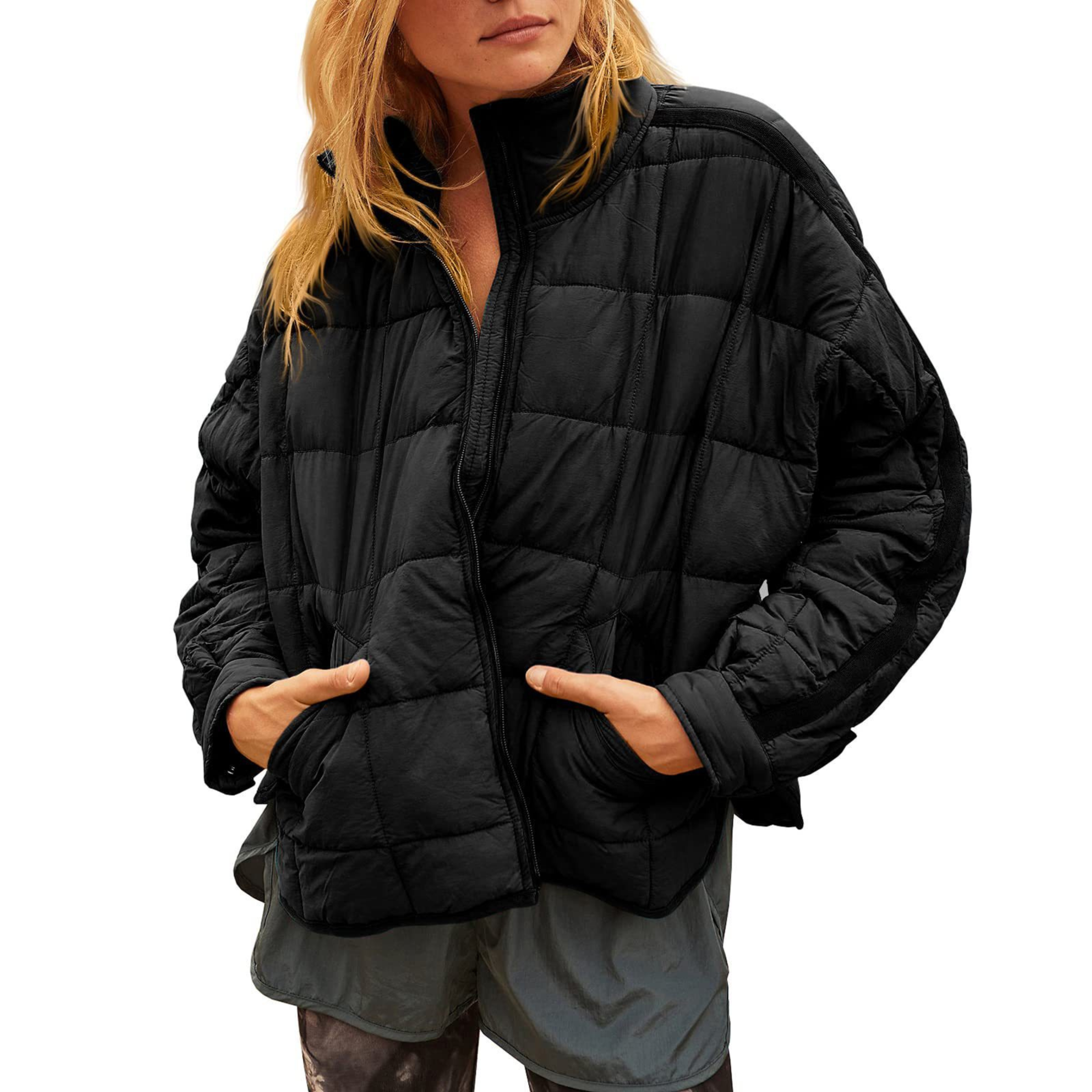 Anna-Berg | Lightweight Compact Zip Puffer Jacket