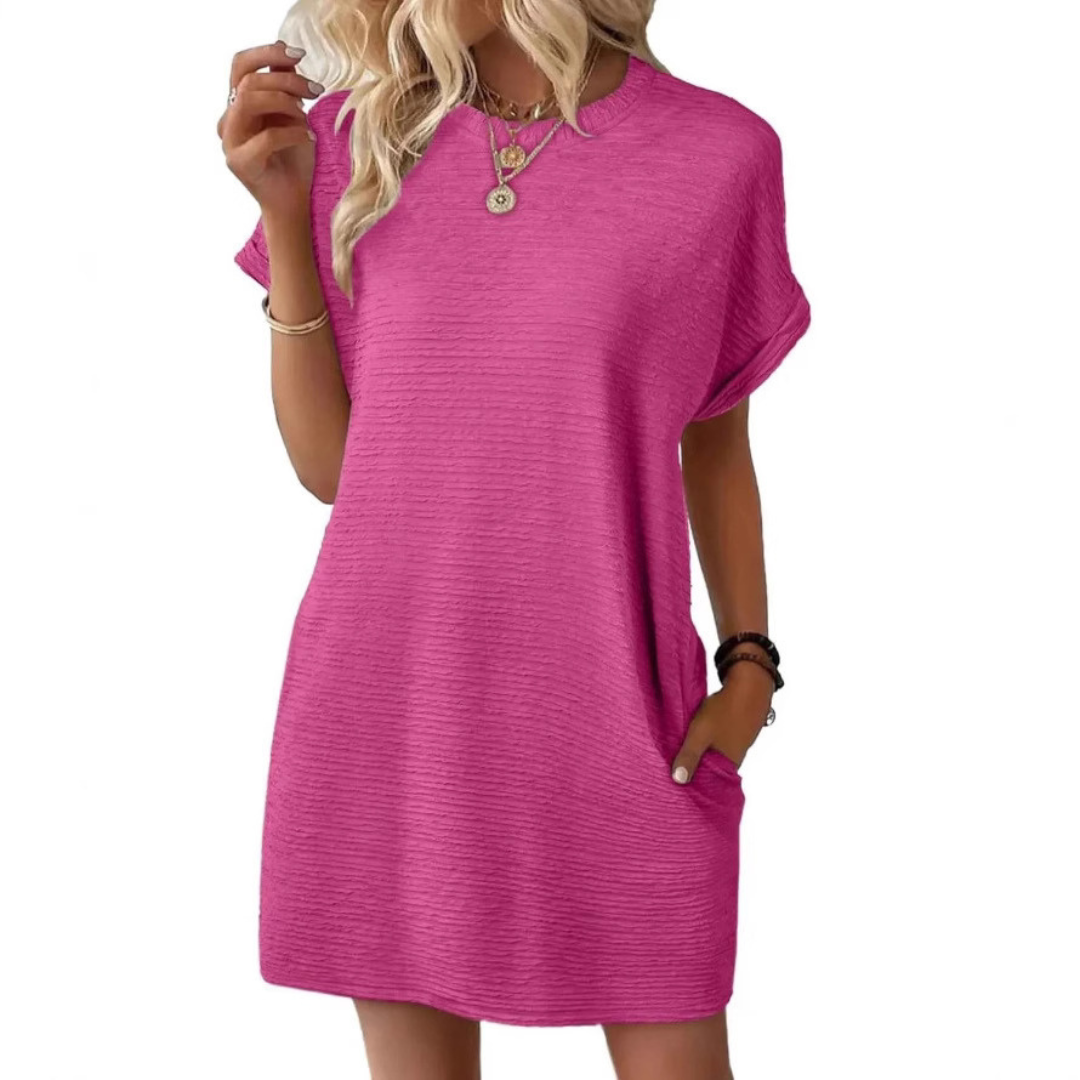 Anna-Berg | Elegant Casual Round Neck Summer Dress