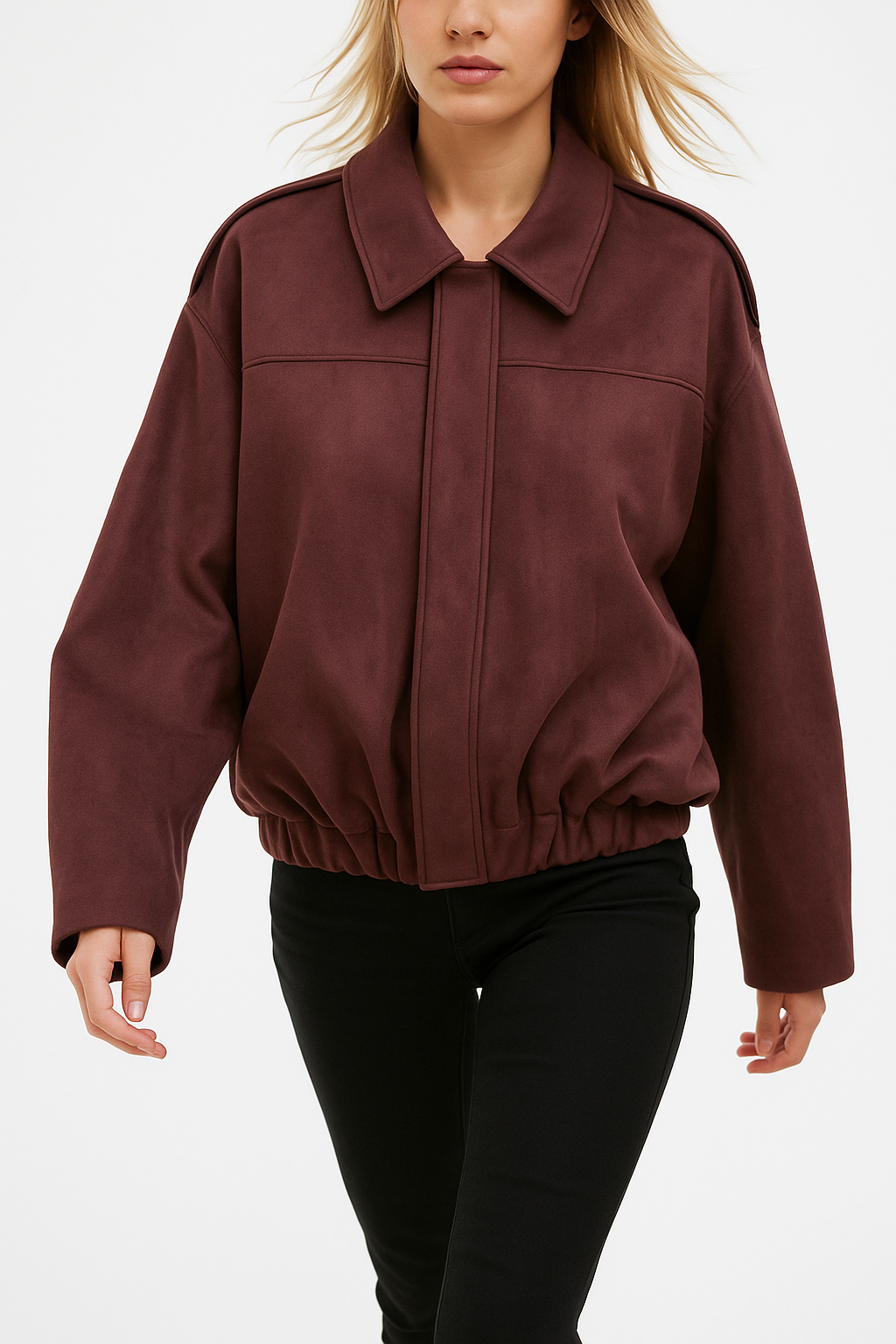 Anna-Berg | Women's Suede Bomber