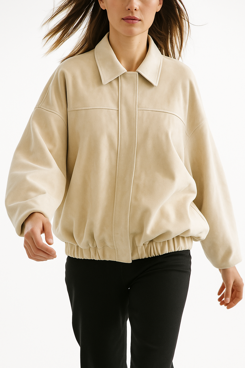 Anna-Berg | Women's Suede Bomber