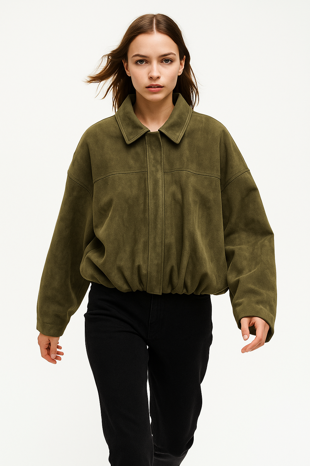 Anna-Berg | Women's Suede Bomber