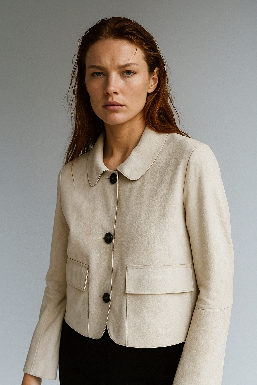 Anna-Berg | Cropped Jacket, Suede