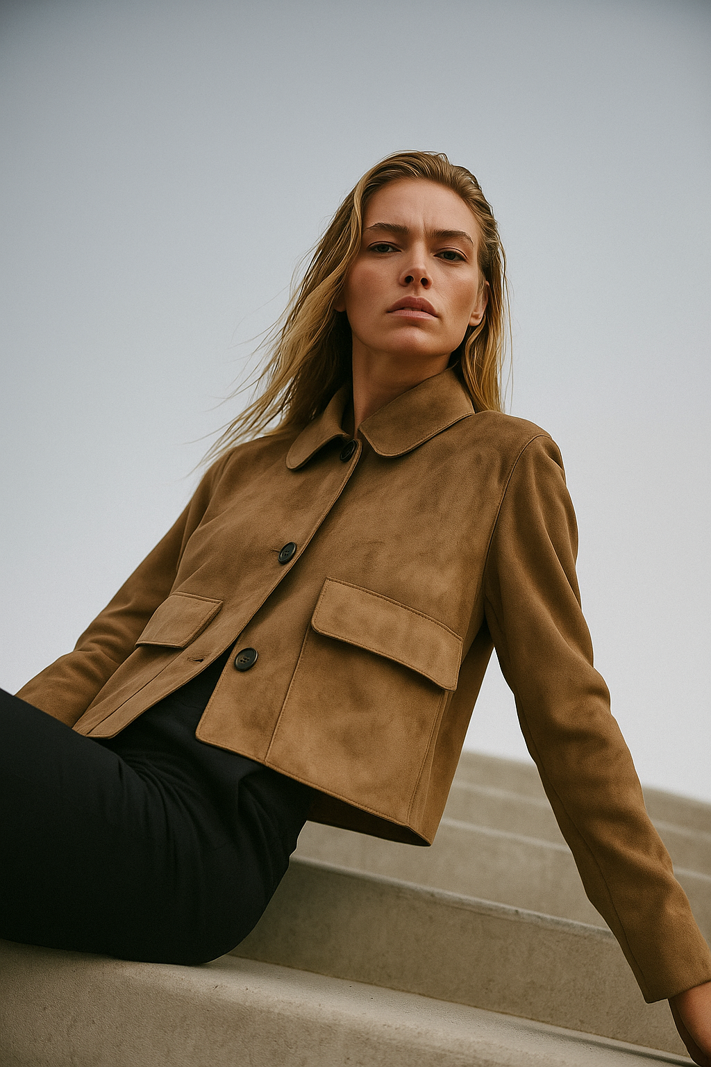 Anna-Berg | Cropped Jacket, Suede