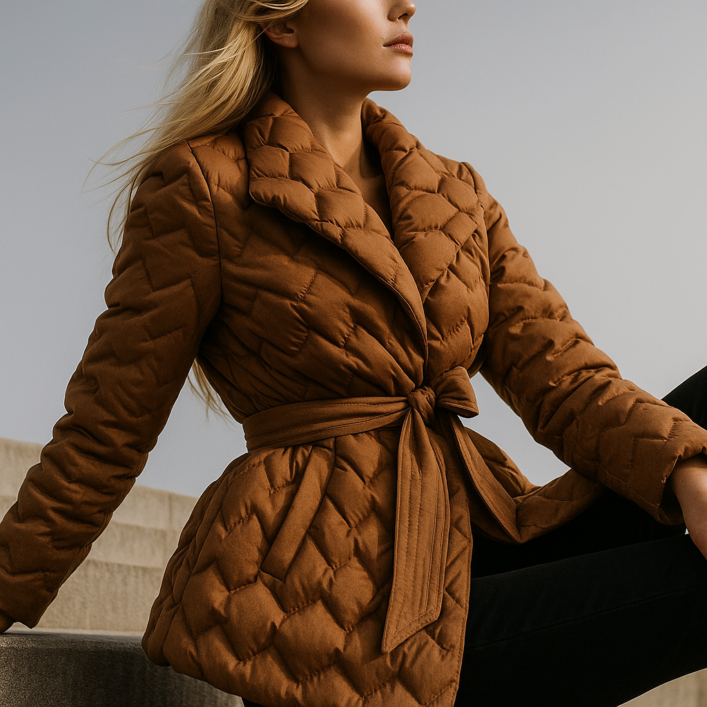 Anna-Berg | Quilted Wrap Coat