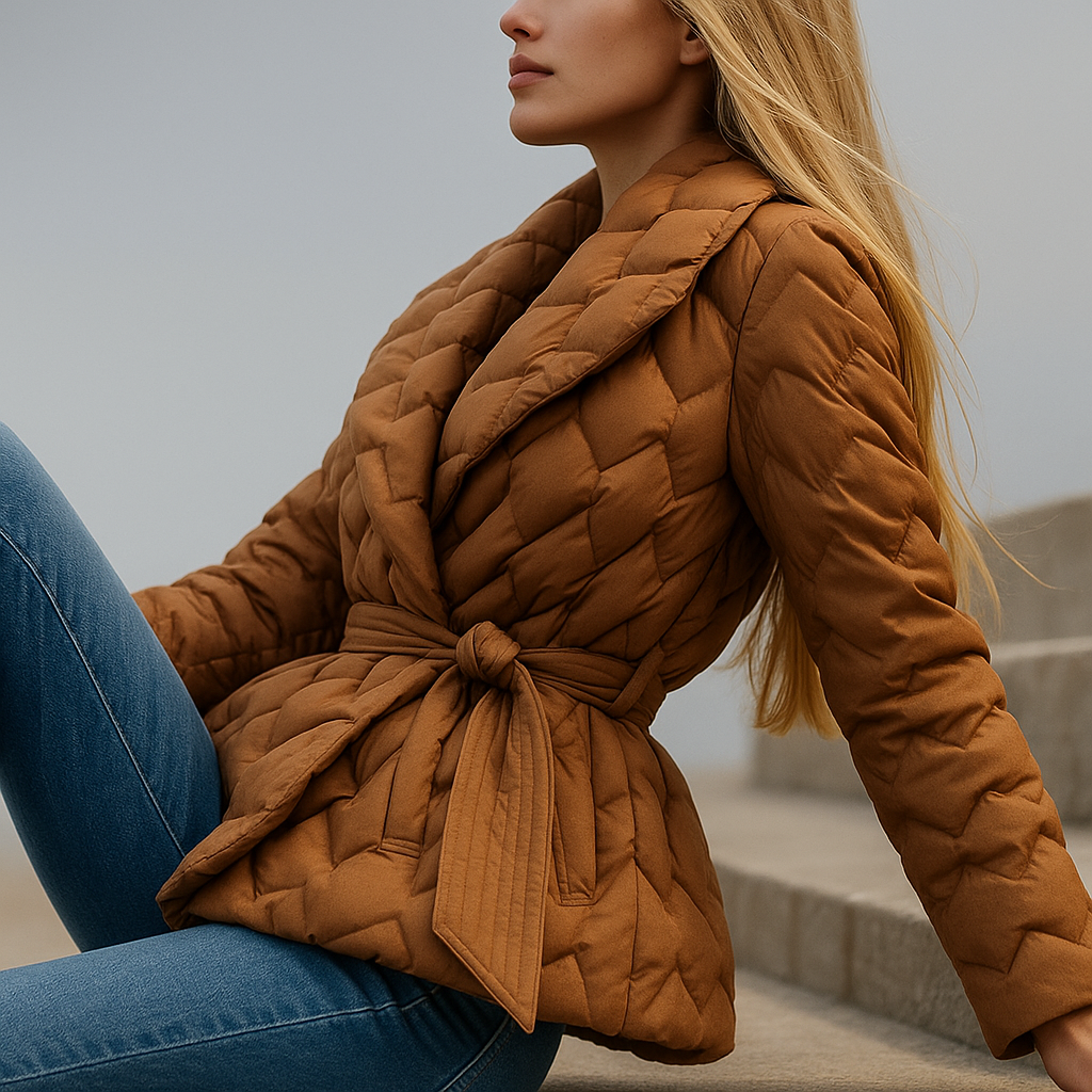 Anna-Berg | Quilted Wrap Coat