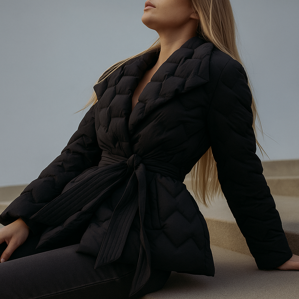 Anna-Berg | Quilted Wrap Coat