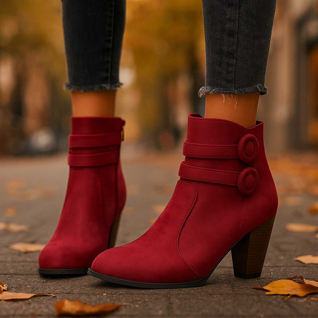 Anna-Berg | Leather Ankle Boots