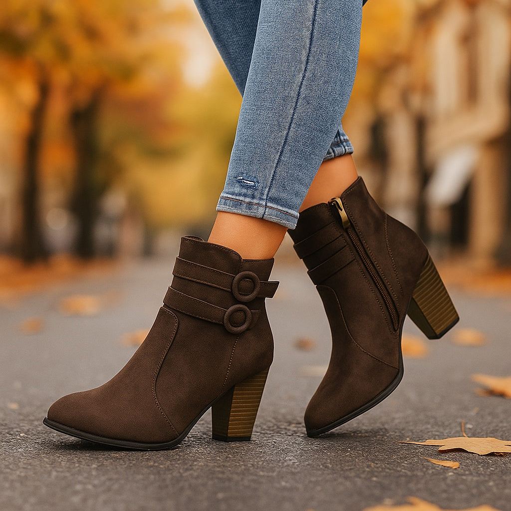 Anna-Berg | Leather Ankle Boots