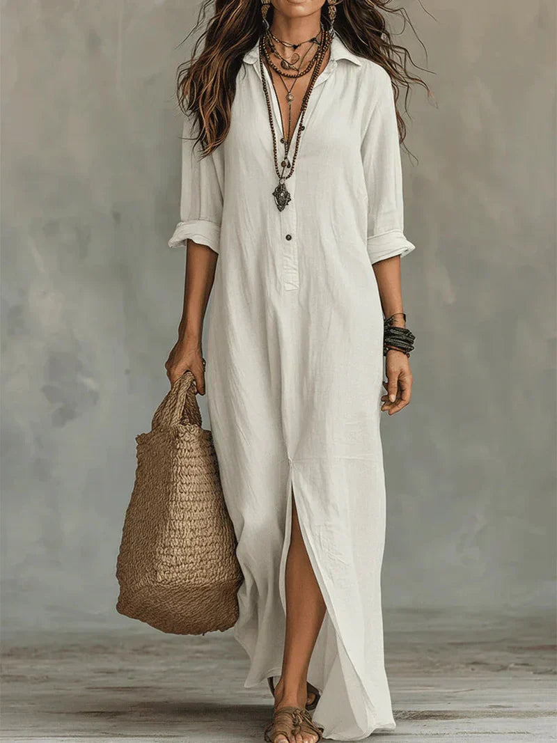 Anna-Berg | Effortless Maxi Dress With Flattering Silhouette Versatile For Everyday