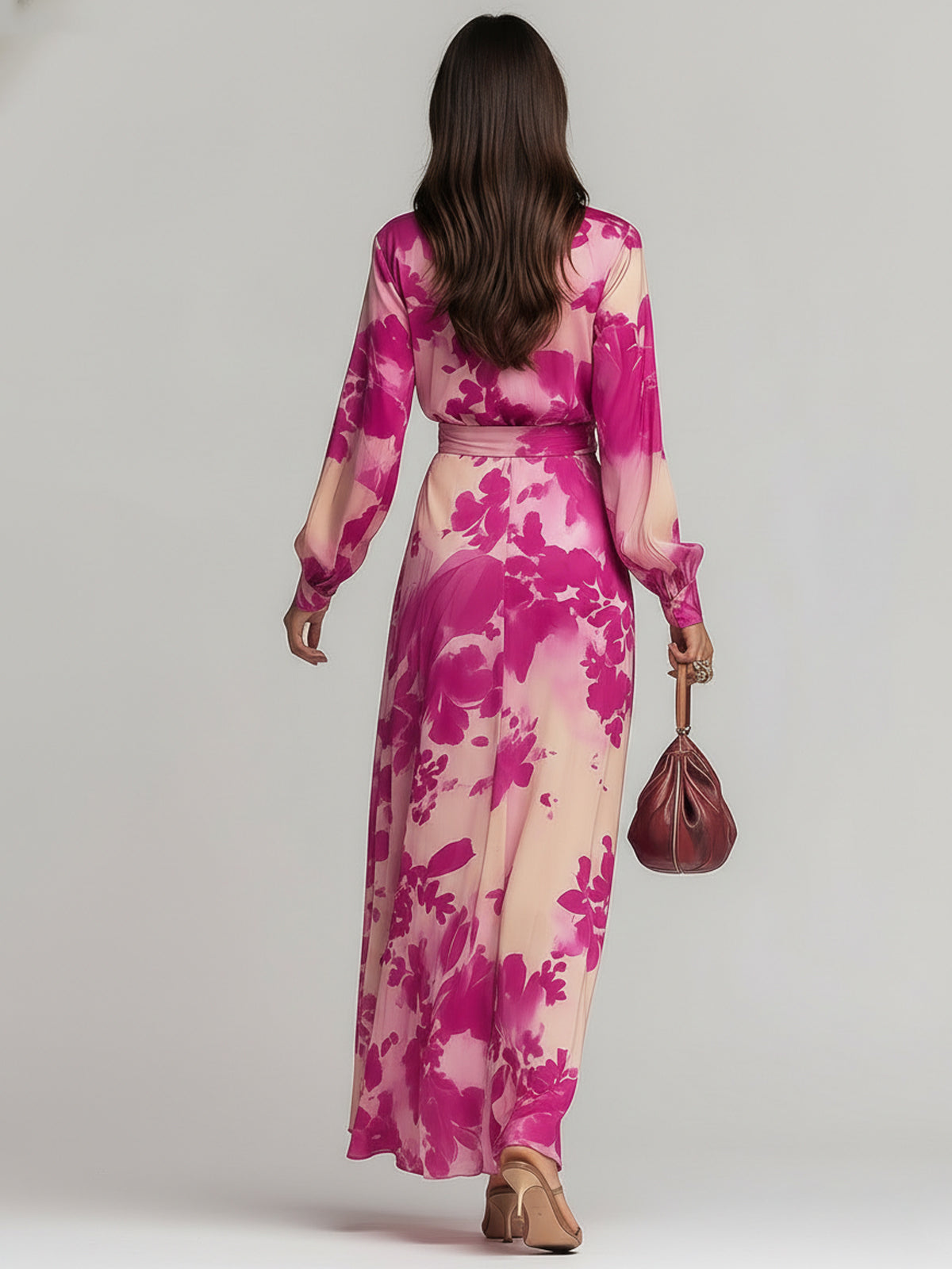 Anna-Berg | Red V-Neck Dress
