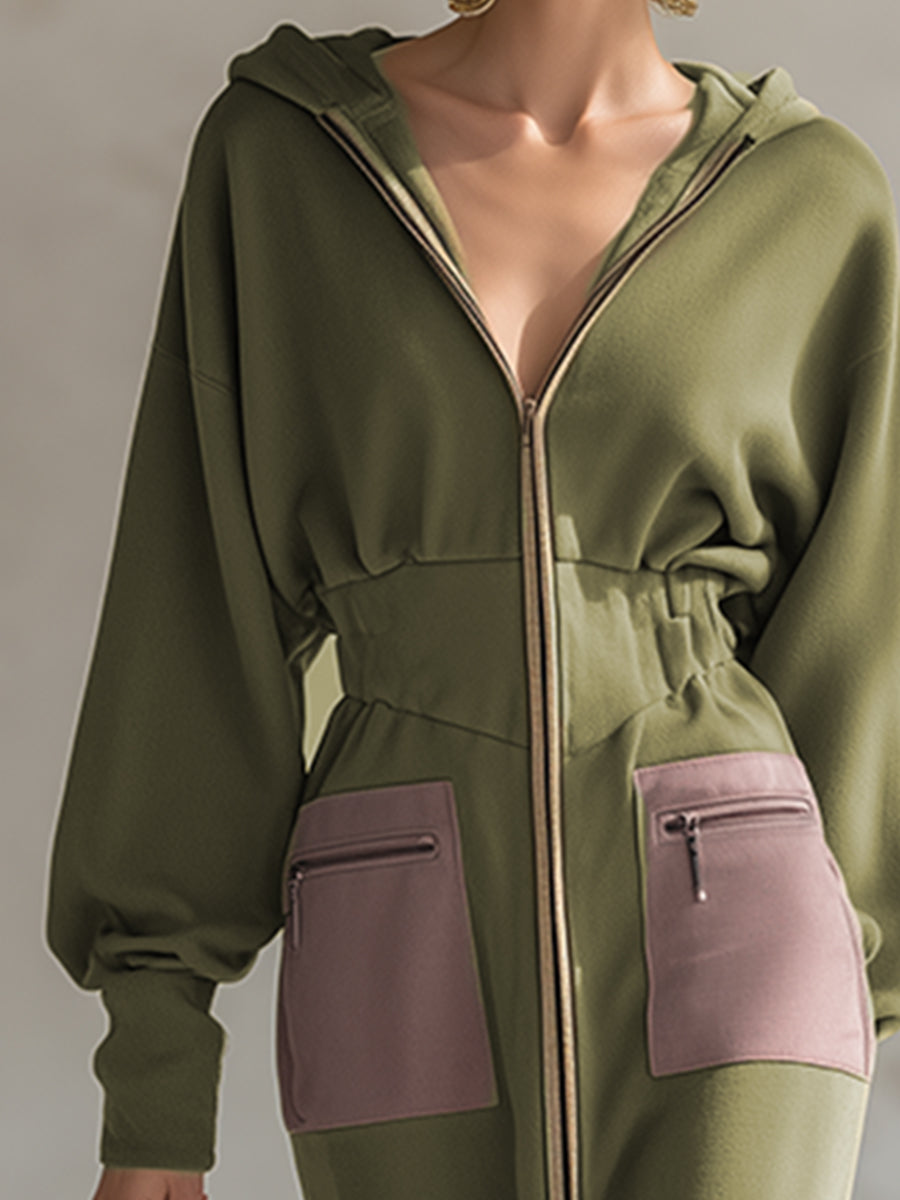 Anna-Berg | Green Long Sleeve Evening Dress