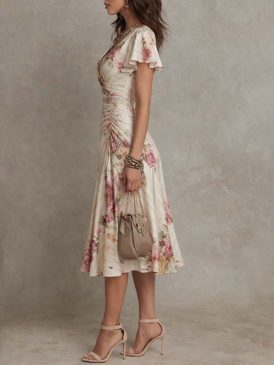 Anna-Berg | Chiffon Floral Evening Dress