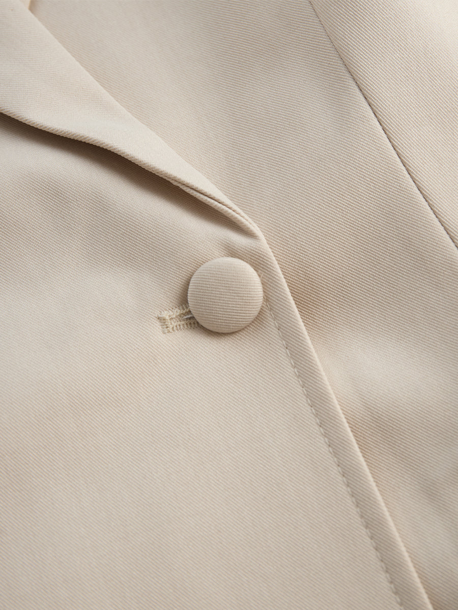 Anna-Berg | Tailored Blazer-Inspired Mini Dress With Belted Waist