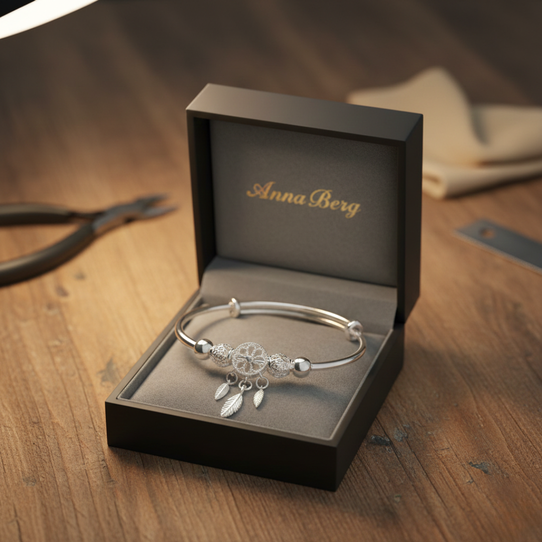 925 Silver Adjustable Dreamcatcher Bracelet