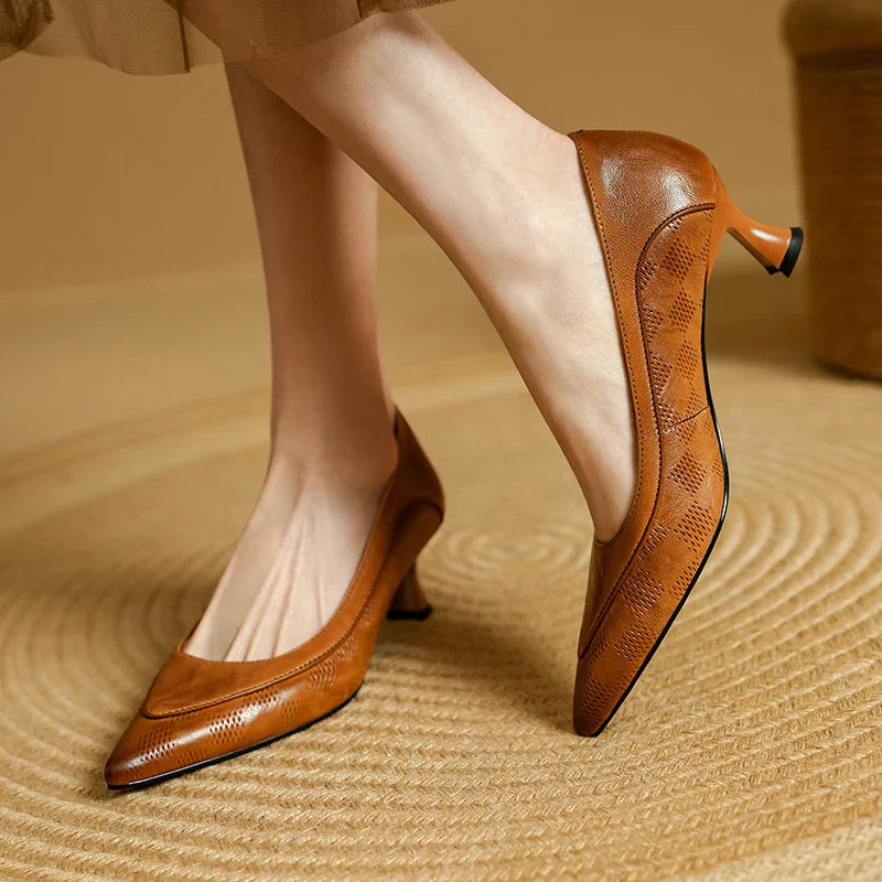 Anna-Berg | Genuine Leather Heels