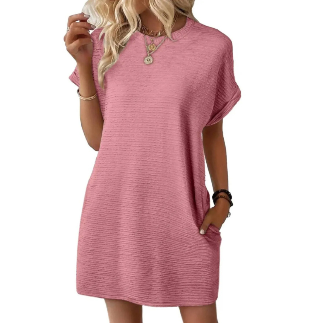 Anna-Berg | Elegant Casual Round Neck Summer Dress
