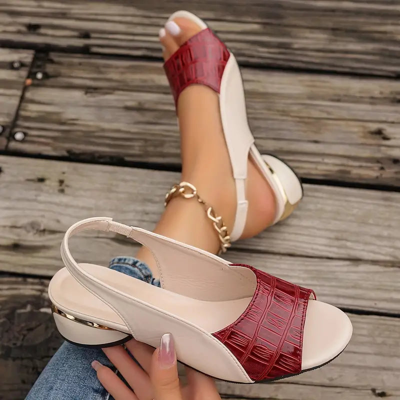 Anna-Berg | Sophisticated Leather Comfort Sandals for a Polished Look