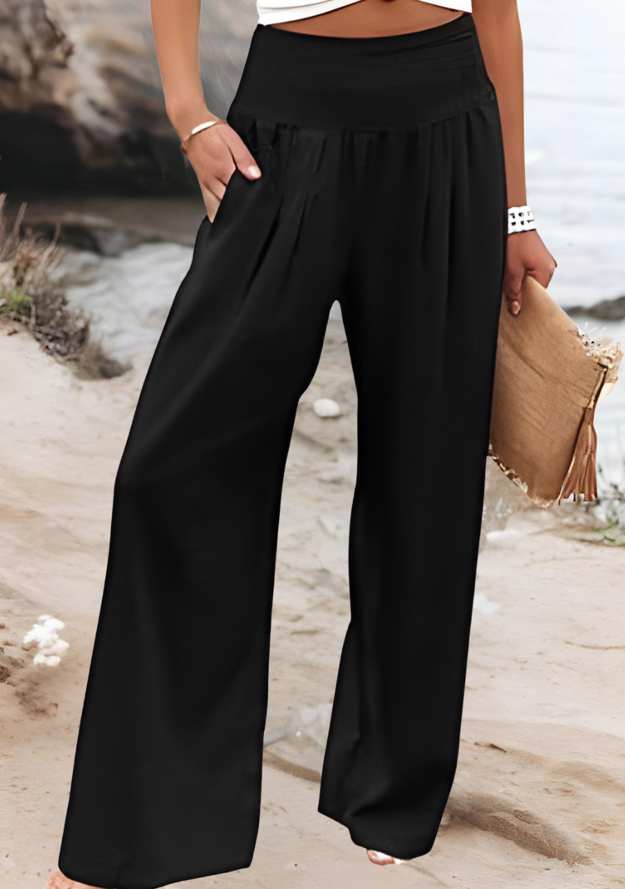 Anna-Berg | Flowing Beach Pants With Wide Legs Made to Turn Heads