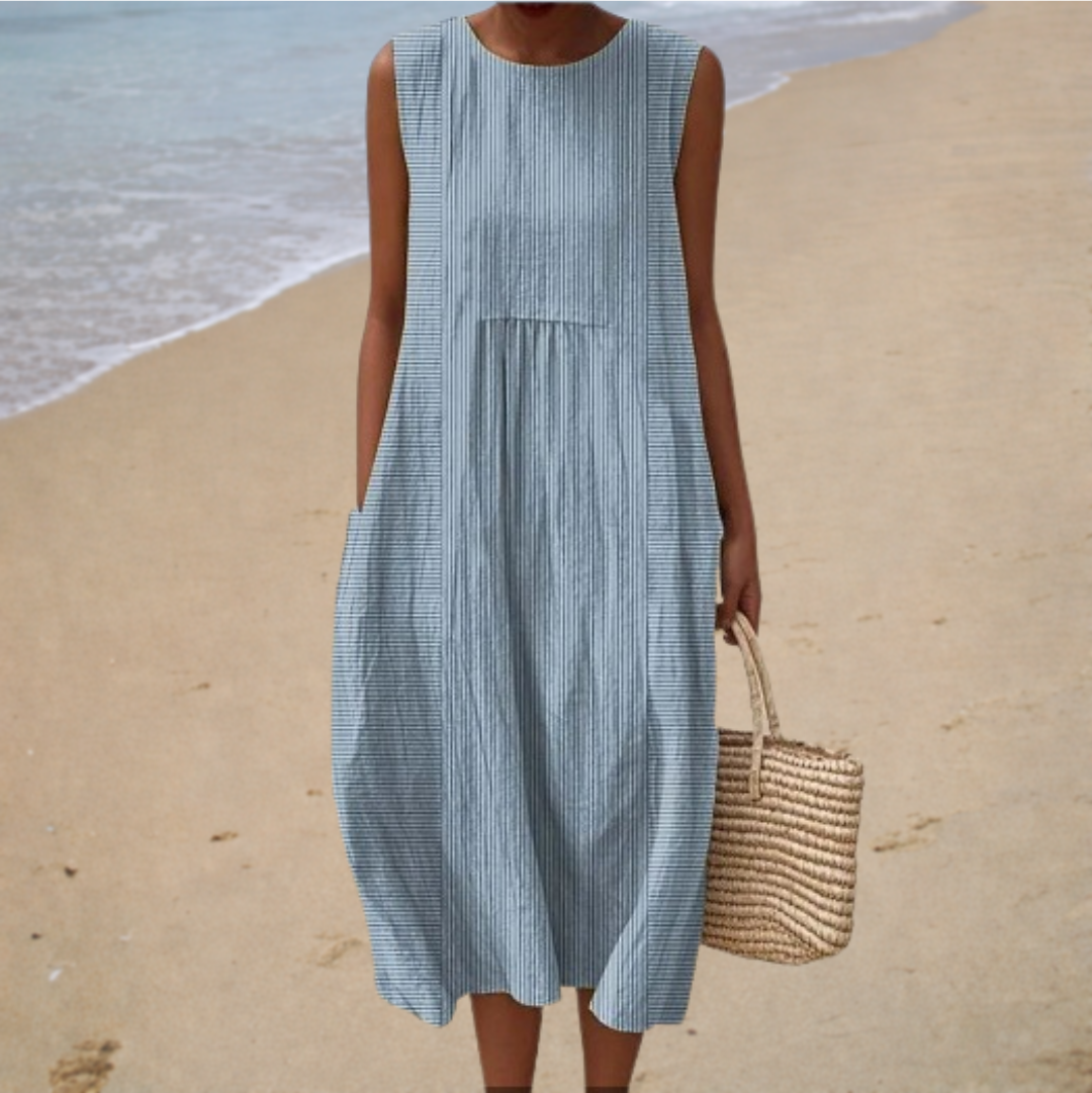 Anna-Berg | Effortless Minimalist Midi Dress for Effortless Elegance