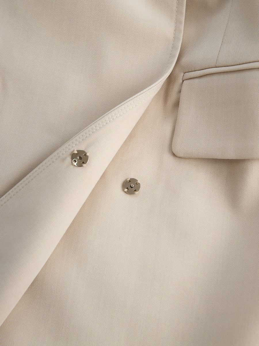 Anna-Berg | Tailored Blazer-Inspired Mini Dress With Belted Waist