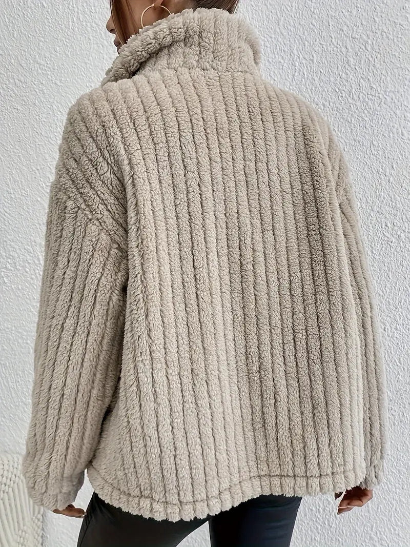 Anna-Berg | Double-Sided Velvet Cardigan