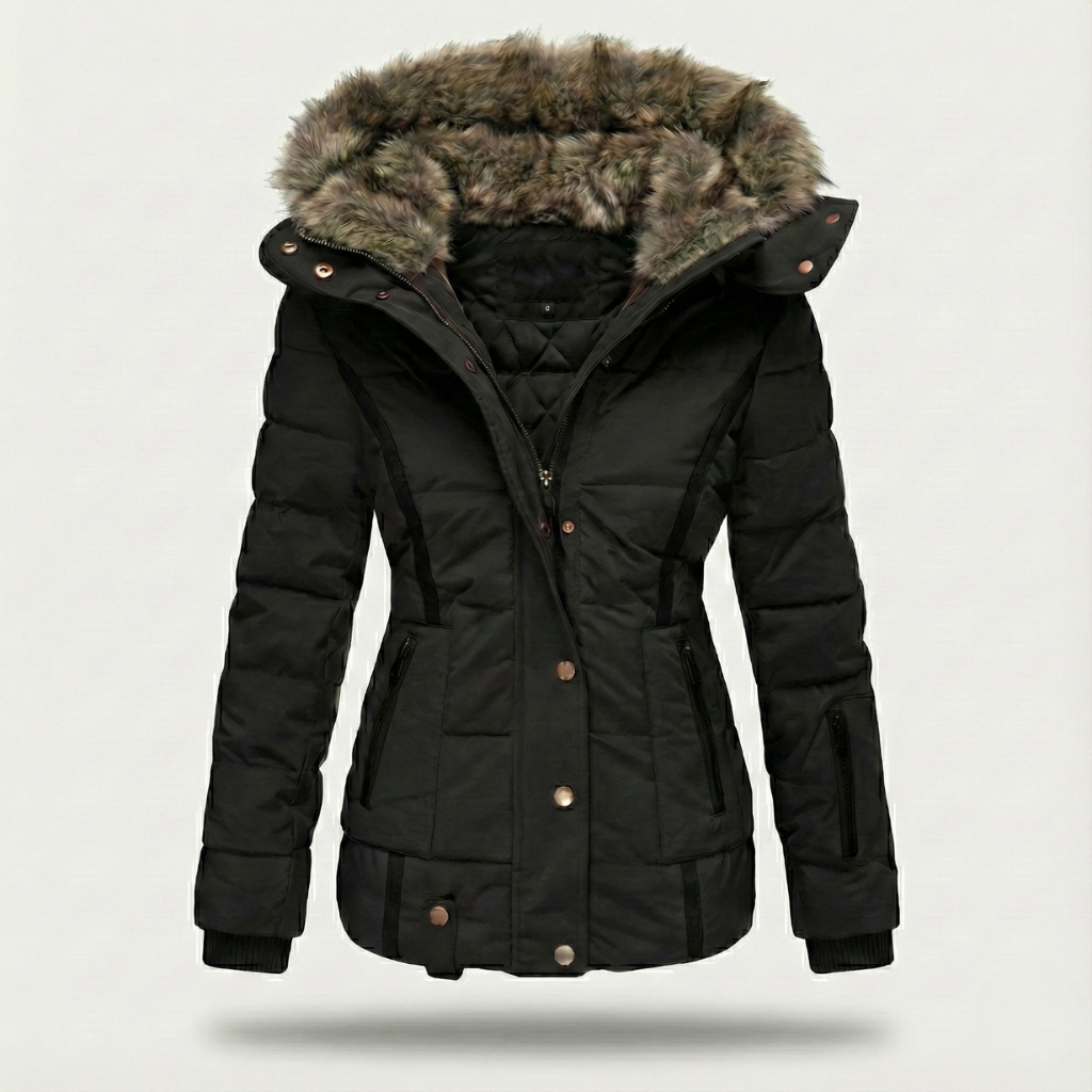 Anna-Berg | Puffer Jacket - Faux-Fur, Insulated, Water-Resistant